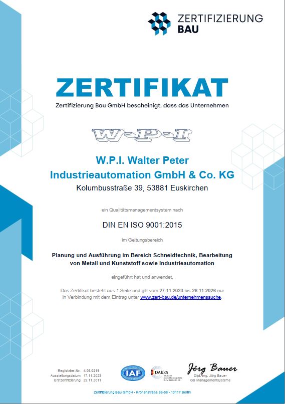 ISO-Zertifikat